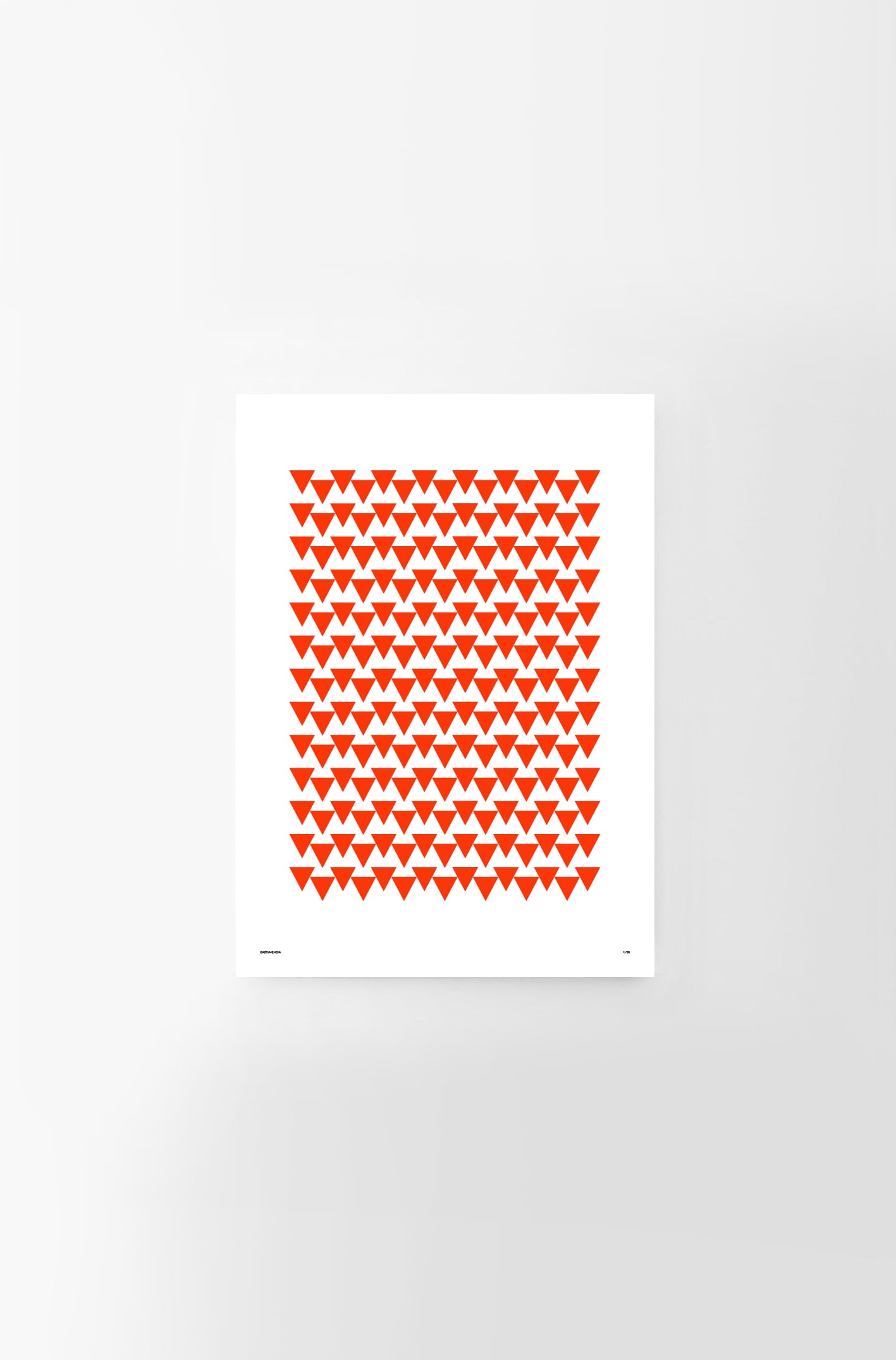 Cuadro geométrico rojo Constante