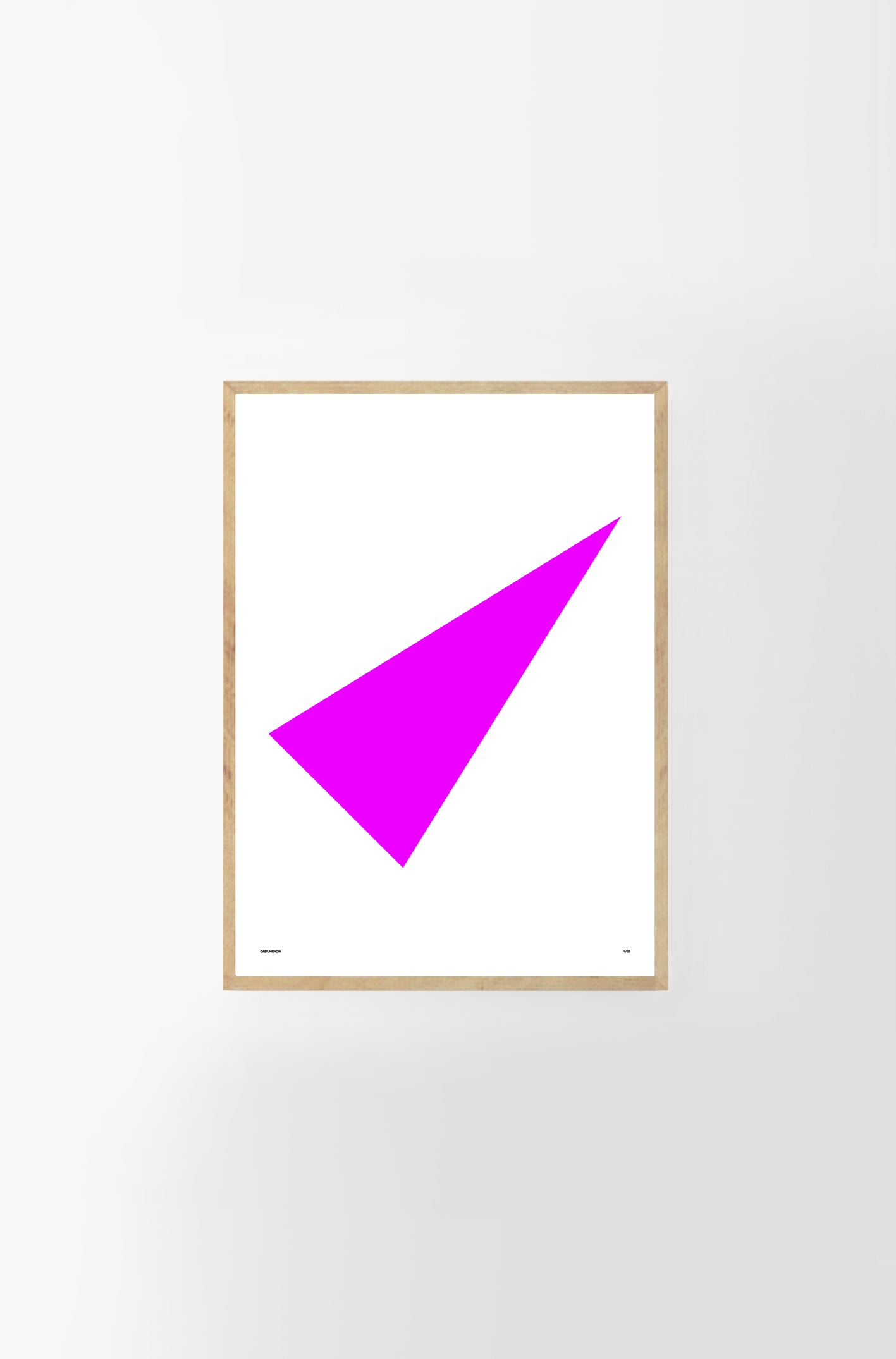 Cuadro geométrico magenta Eje