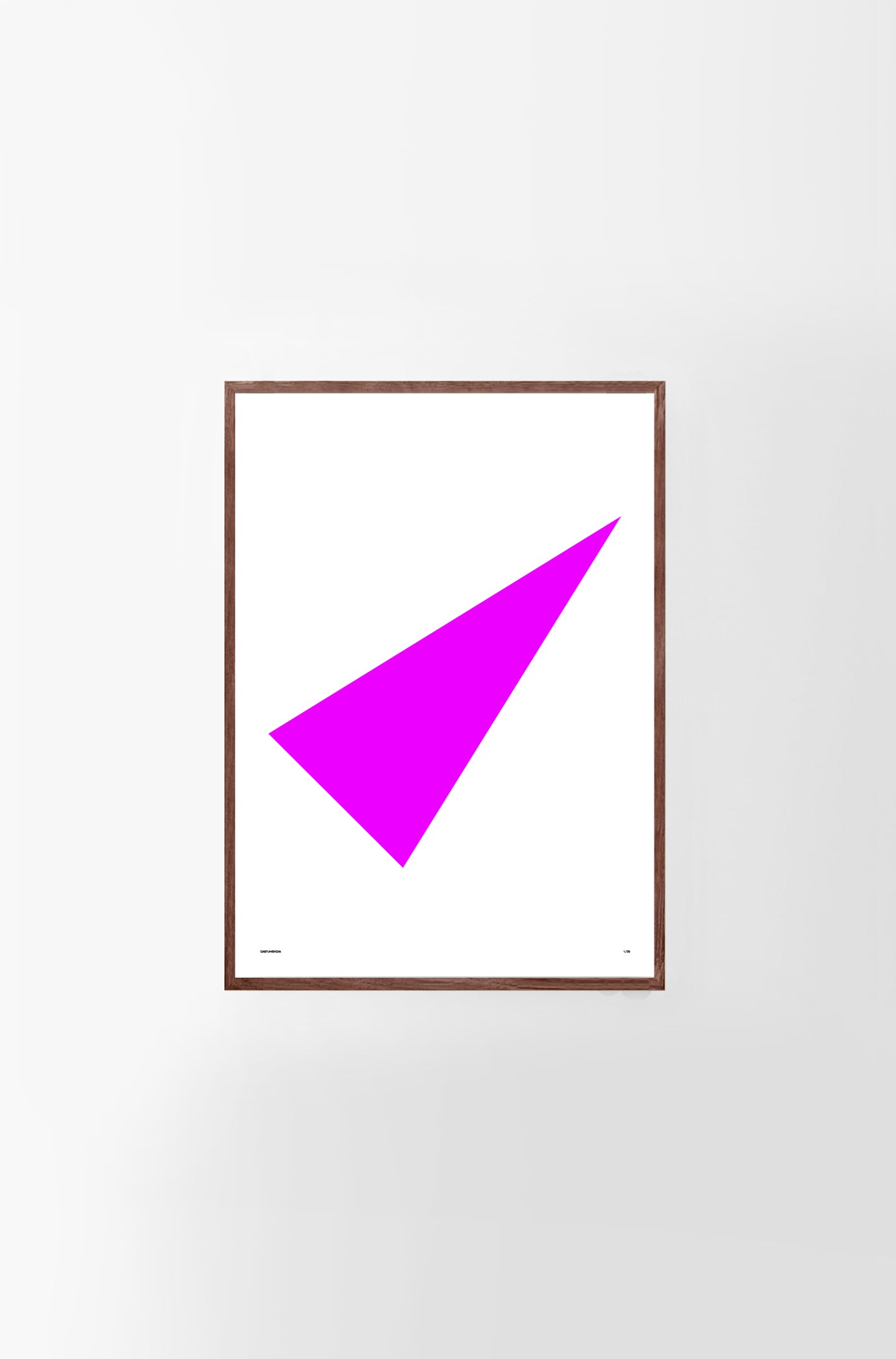 Cuadro geométrico magenta Eje