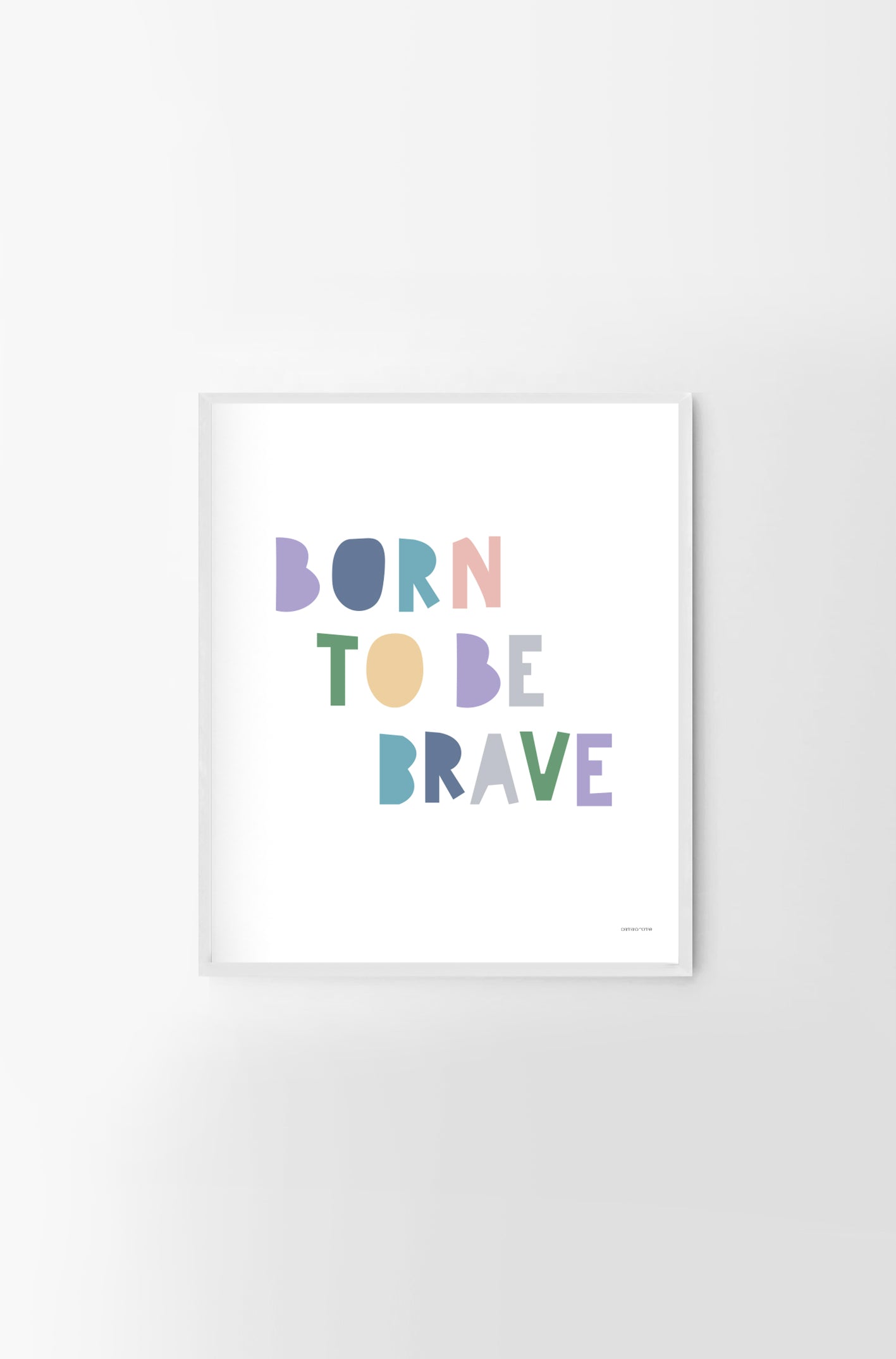 Cuadro para niños Born To Be Brave 2