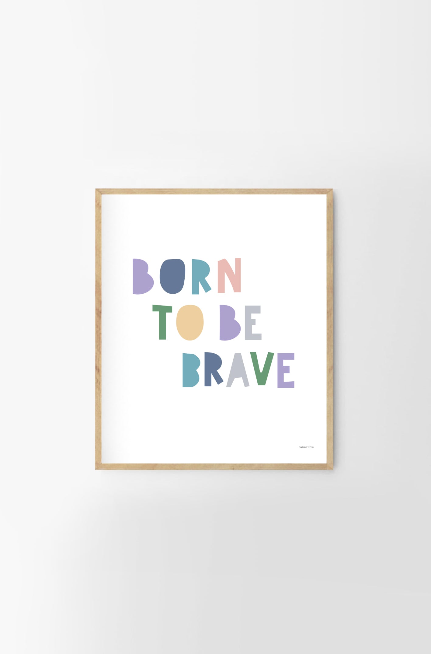 Cuadro para niños Born To Be Brave 2