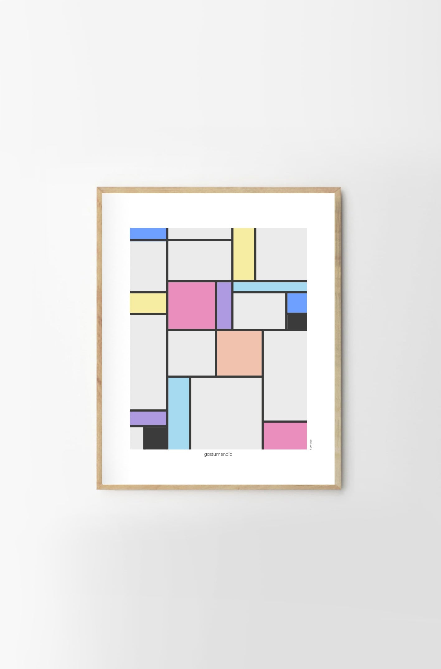 Cuadro colores pastel Metris 1